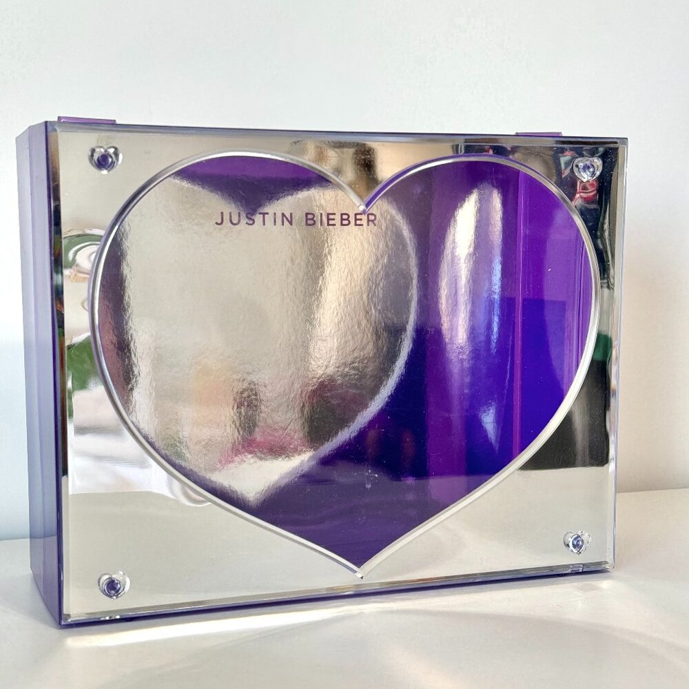 RARE 'Someday' by Justin Bieber EMPTY BOX Perfume Gift Set Purple Heart